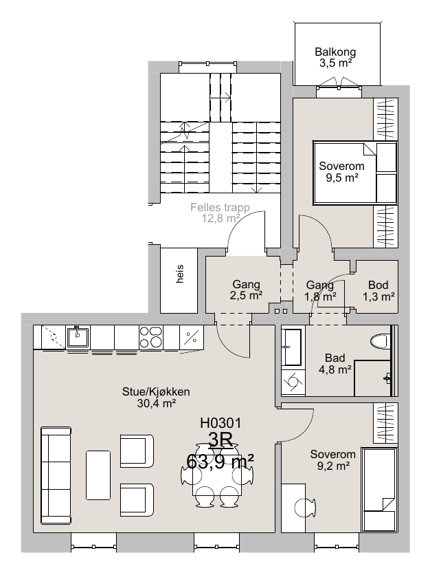 Planløsning H0301
