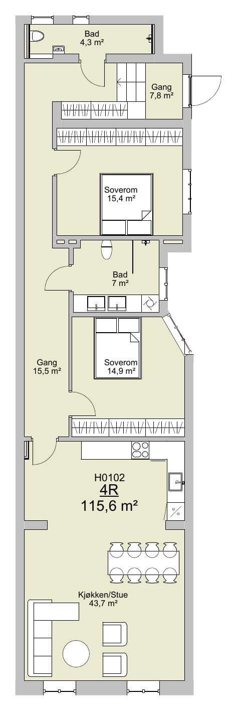 Planløsning H0102