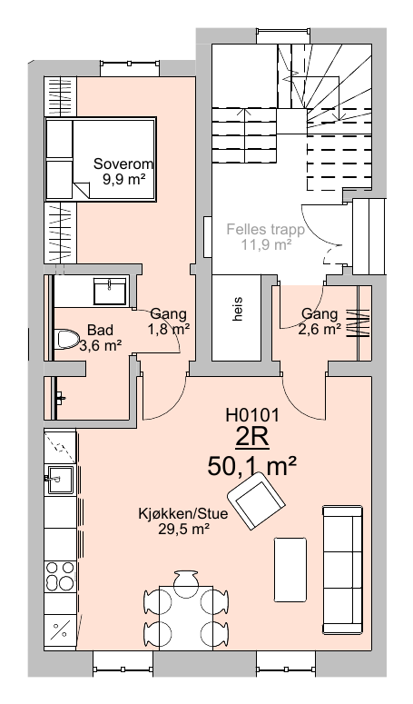 Planløsning H0101