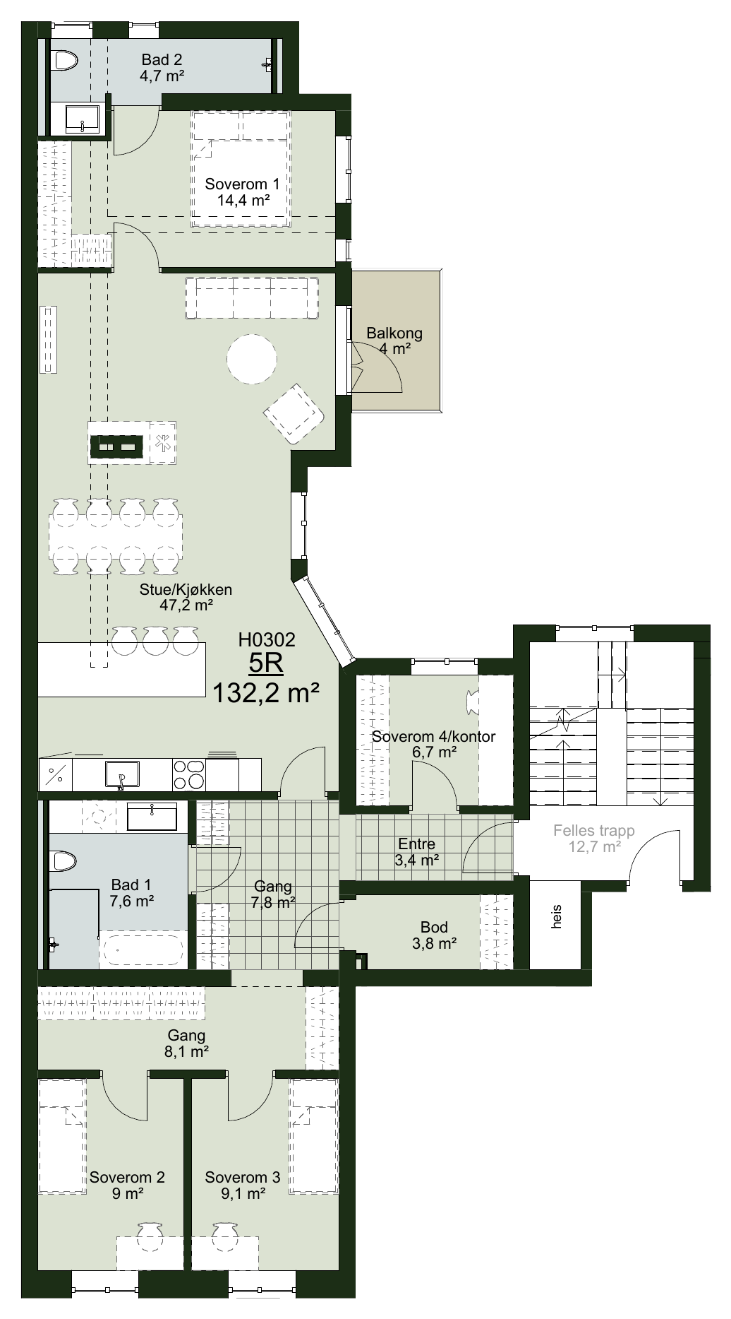 Planløsning H0302