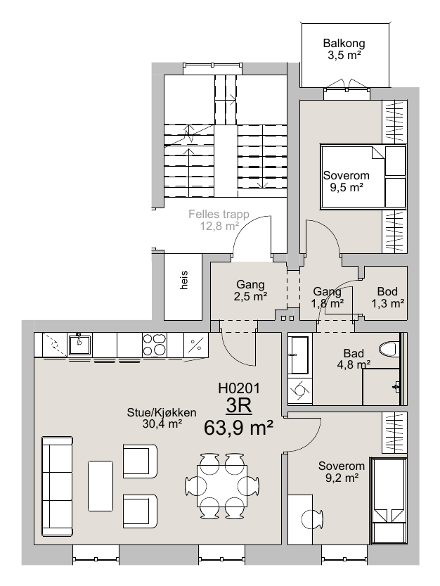 Planløsning H0201