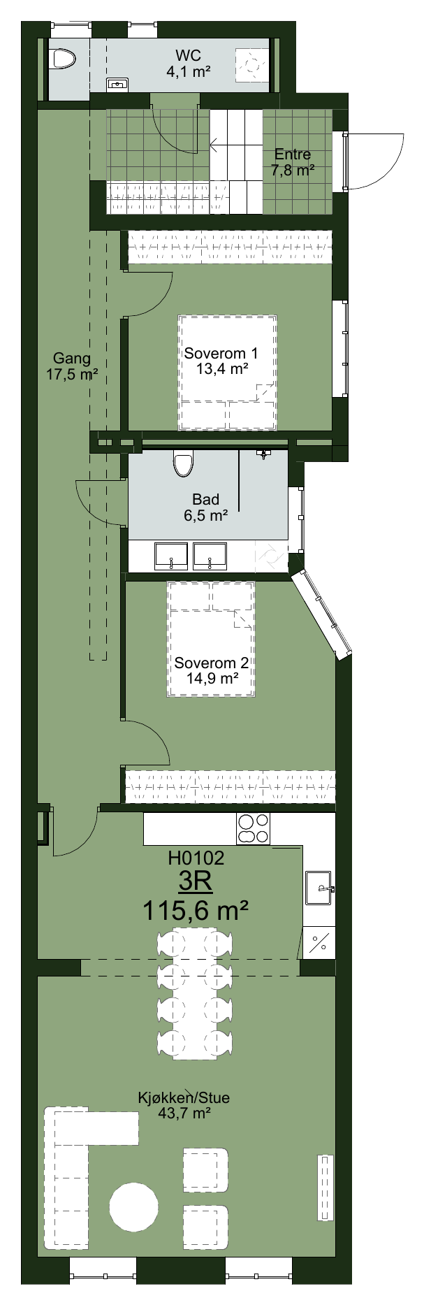 Planløsning H0102